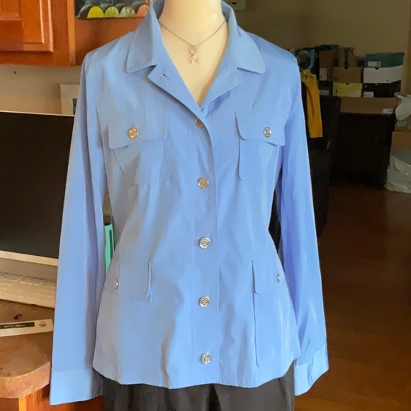 CALVIN KLEIN Blue Jacket Size M, NWT - Picture 3 of 15